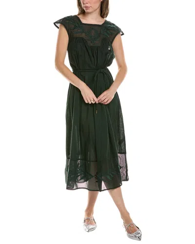 Shop The Great The Dawn Maxi Dress In Green