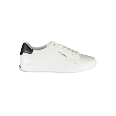 Shop Calvin Klein Polyester Women's Sneaker In White