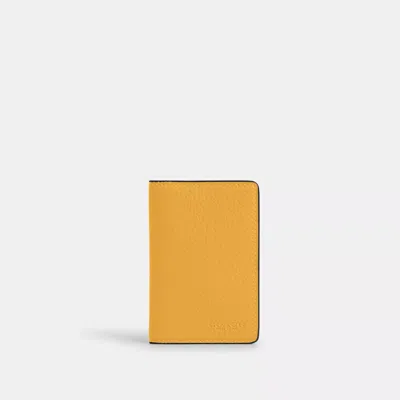 Shop Coach Outlet Id Wallet In Colorblock In Orange