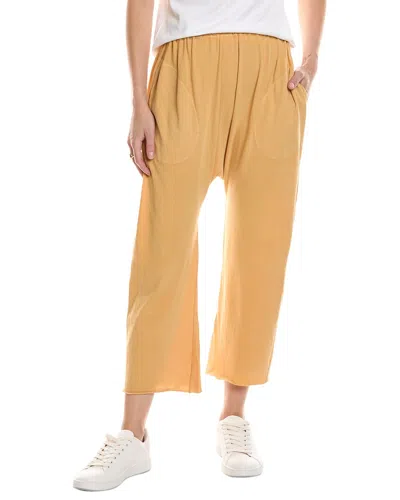 Shop The Great The Jersey Crop Pant In Yellow