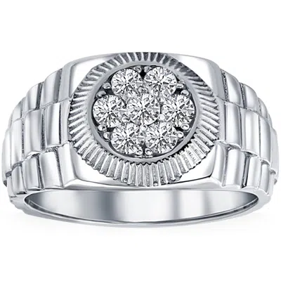 Pompeii3 Men's 3/4 Ct T. W. Diamond Ring 14k White Gold In Multi