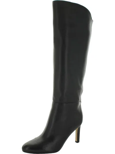 Shop Nine West Sancha Womens Leather Knee-high Boots In Black