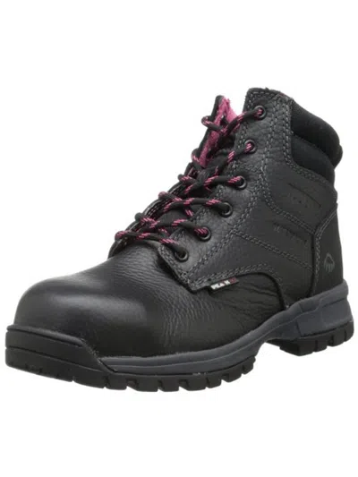 Shop Wolverine Piper Womens Leather Composite Toe Work Boots In Black