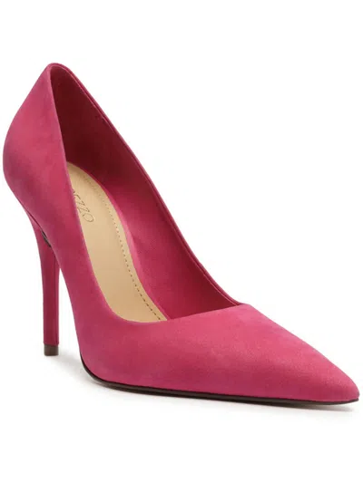 Shop Arezzo Emily Womens Leather Pumps In Pink