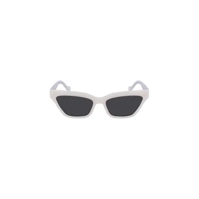 Shop Liu •jo Injected Women's Sunglasses In White