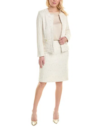 Shop Nanette Lepore 2pc Jacket & Skirt Suit Set In White
