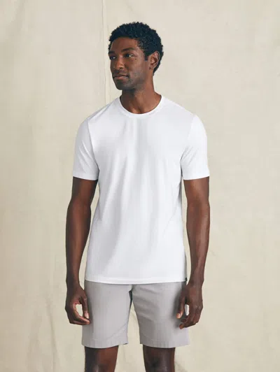 Faherty Movement&trade; Short-sleeve T-shirt In Pure White