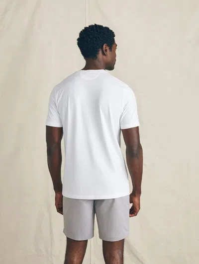 Faherty Movement&trade; Short-sleeve T-shirt In Pure White