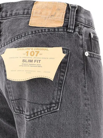 Shop Orslow "107" Jeans In Grey