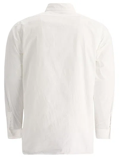 Shop Orslow Shirt With Chest Pockets In White