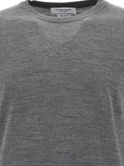 Shop Thom Browne "4-bar" Sweater In Grey