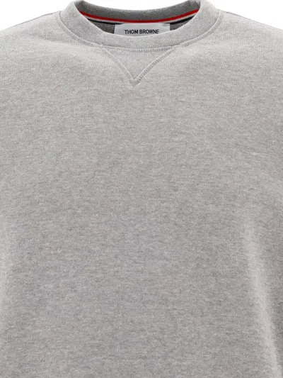 Shop Thom Browne "4-bar" Sweatshirt In Grey