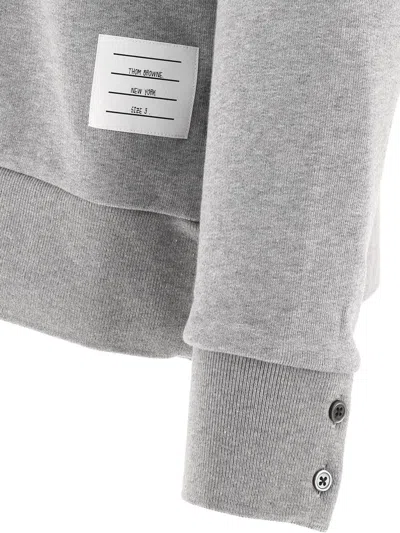Shop Thom Browne "loopback" Sweatshirt In Grey