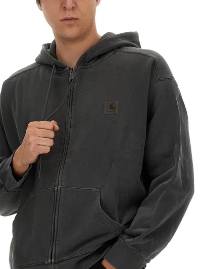 Shop Carhartt Wip "nelson" Sweatshirt In Grey