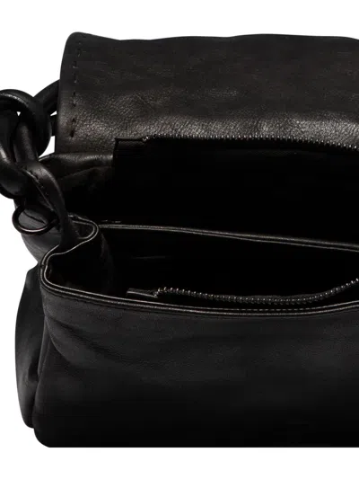 Shop Giancarlo Nevola "ring" Shoulder Bag In Black