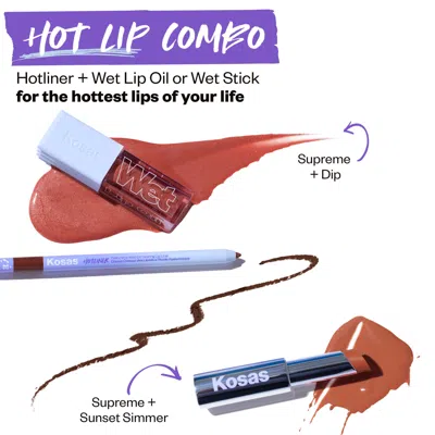 Kosas Hotliner Hyaluronic Acid Contouring Lip Liner In Supreme
