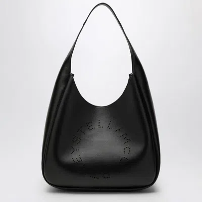 Stella Mccartney Curved Silhouette Single Handle Shoulder Bag In Black