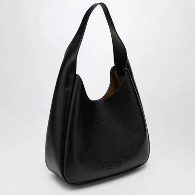 Stella Mccartney Curved Silhouette Single Handle Shoulder Bag In Black