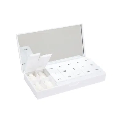 Shop Port And Polish White Am/pm Pill Box In Default Title