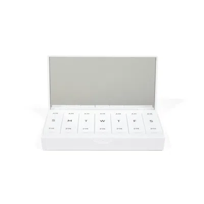 Shop Port And Polish White Am/pm Pill Box In Default Title