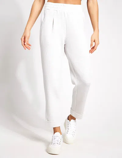 Shop Varley The Rolled Cuff Pant 25" In White