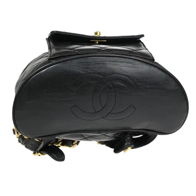 CHANEL Pre-owned Duma Black Leather Backpack Bag ()