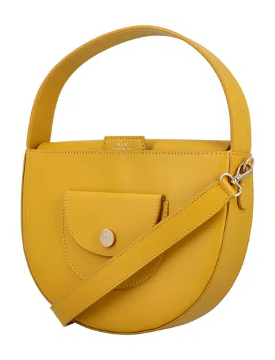 Shop Apc A.p.c. Le Pocket Small Bag In Mimosa Yellow
