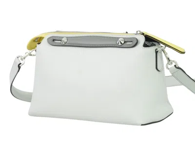 Shop Fendi By The Way White Leather Shoulder Bag ()