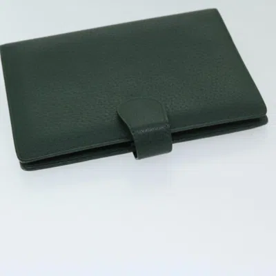 Shop Gucci Couverture Agenda Green Leather Wallet  ()