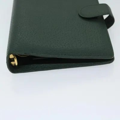 Shop Gucci Couverture Agenda Green Leather Wallet  ()