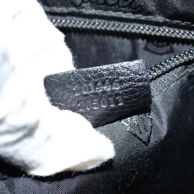 Shop Gucci Ssima Black Leather Shoulder Bag ()