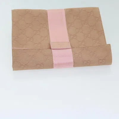 Shop Gucci Pink Canvas Clutch Bag ()