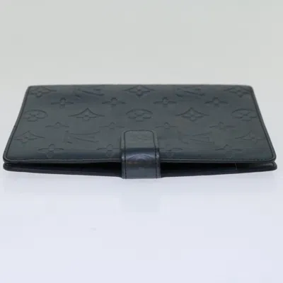 Pre-owned Louis Vuitton Agenda Mm Navy Patent Leather Wallet  ()