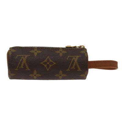 Pre-owned Louis Vuitton Etui À Balles De Golf Brown Canvas Clutch Bag ()