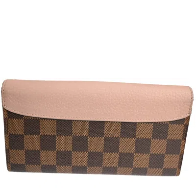 Pre-owned Louis Vuitton Normandy Brown Canvas Wallet  ()