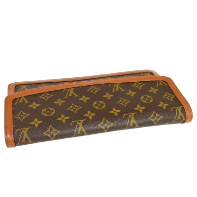 Pre-owned Louis Vuitton Pochette Dame Brown Canvas Clutch Bag ()