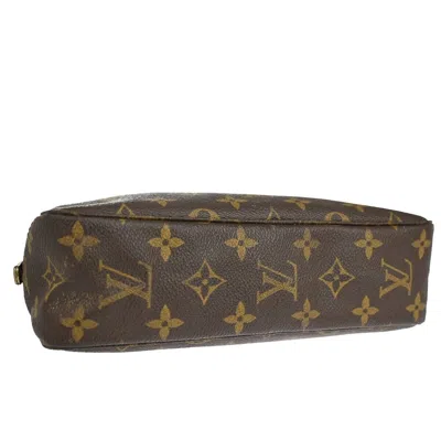 Pre-owned Louis Vuitton Trousse Pochette Brown Canvas Clutch Bag ()