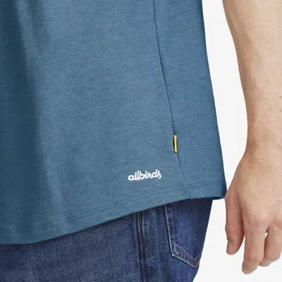 Shop Allbirds Men's Soft Merino Tee In Basin Blue