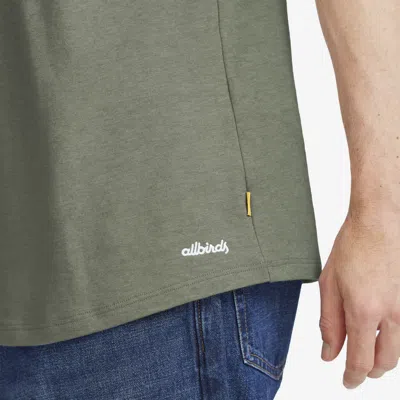 Shop Allbirds Men's Soft Merino Tee In Rugged Green