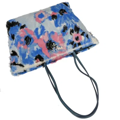 Shop Prada Saffiano Multicolour Fur Shoulder Bag ()