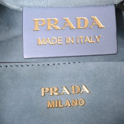Shop Prada Saffiano Multicolour Fur Shoulder Bag ()