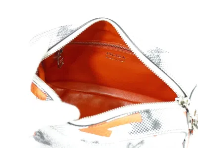 Shop Prada Vitello White Leather Shoulder Bag ()