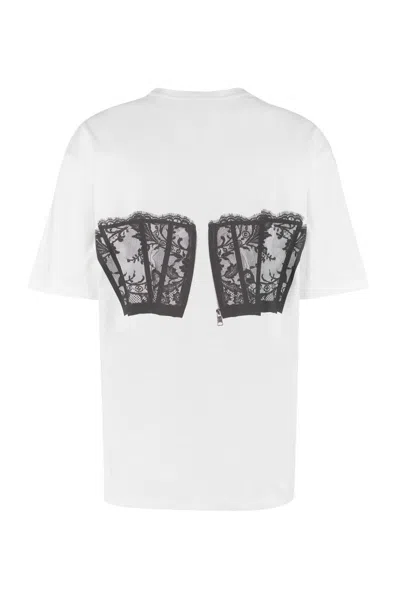 Shop Alexander Mcqueen Printed Short Sleeve T-shirt In White