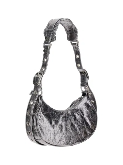 Shop Balenciaga Handbags In Silver