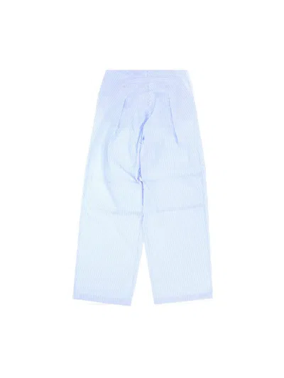 Shop Darkpark Trousers In Light Blue/white