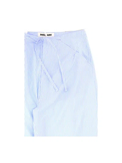 Shop Darkpark Trousers In Light Blue/white