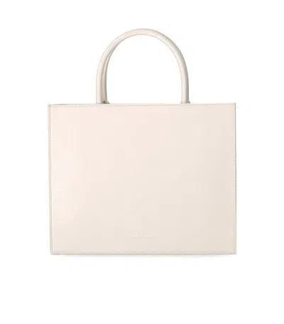 Shop Elisabetta Franchi Butter Handbag With Logo In White