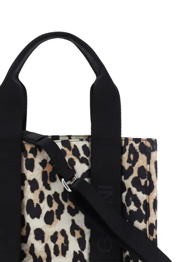 Shop Ganni Handbags In Leopard