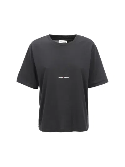 Shop Saint Laurent T-shirts In Noir