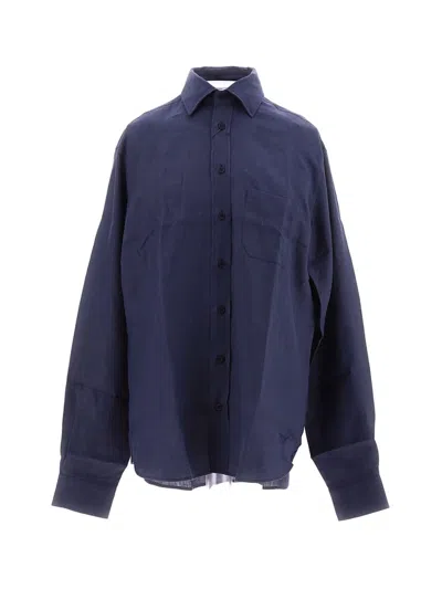 Shop Sease Shirts In Navy Blue